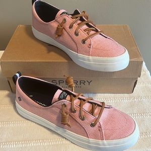 Sperry Top Sider Crest Vibe Gingham Red 7.5